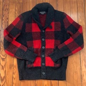 Buffalo Check Italian Yarn Wool Sweater